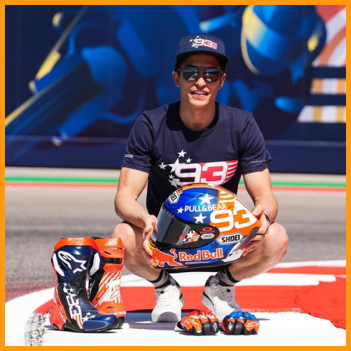 Bộ sưu tập mũ bảo hiểm Shoei của Marc Marquez ở mùa giải MotoGP 2022