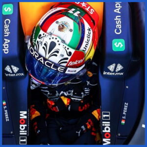 Mũ bảo hiểm Schuberth ‘Home’ của Sergio Perez ở chặng đua GP Mexico 2022